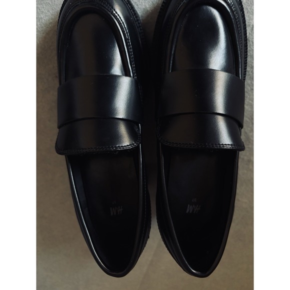 NEW H&M Chunky Heel grunge combat Block Heel‎ platform boots 37 Preppy Y2K 90s - Picture 5 of 10